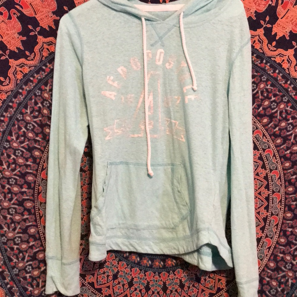 Light blue hoodie